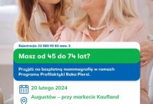 Bezpłatne badania mammograficzne w mobilnej pracowni mammograficznej LUX MED w lutym - Augustów