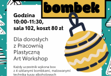 Świąteczne warsztaty w domu kultury – pomaluj bombki!