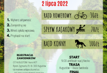 „Z biegiem Kanału Augustowskiego” 2022- VII edycja imprezy w pierwszy weekend lipca