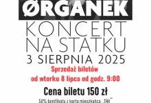 Ørganek – koncert na statku. Rusza sprzedaż biletów