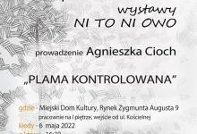 NI TO NI OWO Agnieszki Cioch – wernisaż wystawy rysunków i malarstwa