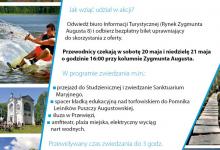 Plakat bezpłatne zwiedzanie Augustowa